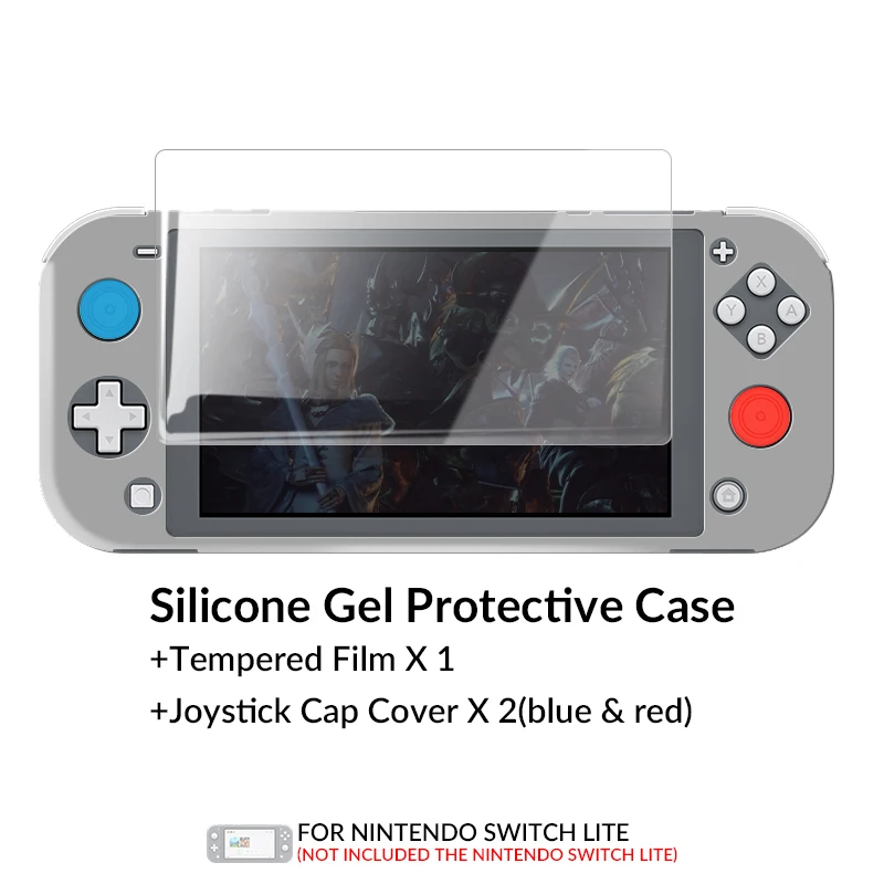 Transparent film-G Защитный силиконовый чехол с изображением лягушки для nintendo Switch Lite, аксессуары для nintendo Switch NS Lite - Цвет: Transparent film-G