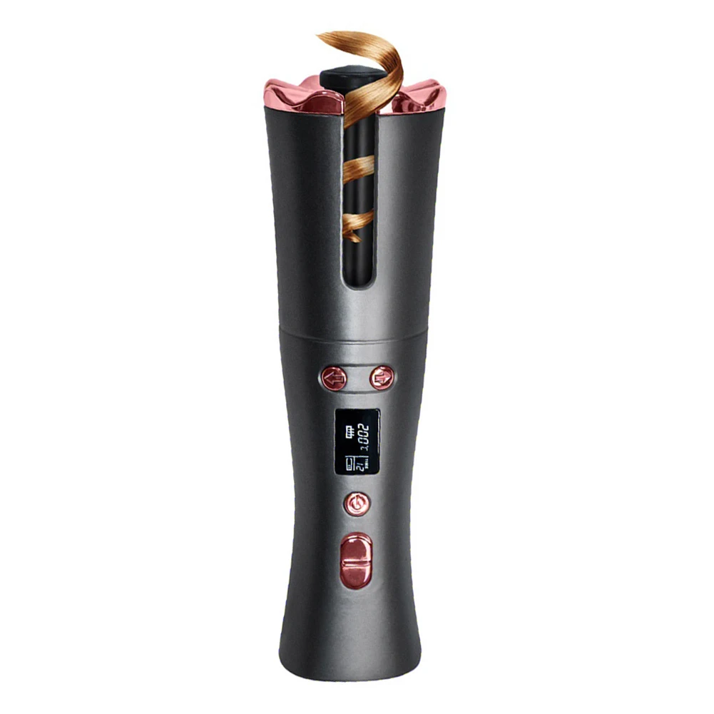 

USB Rechargeable Air Ceramic Roller Automatic Hair Curler Iron Wireless Curling Perm Easy Use Practical Hair Styling Tools