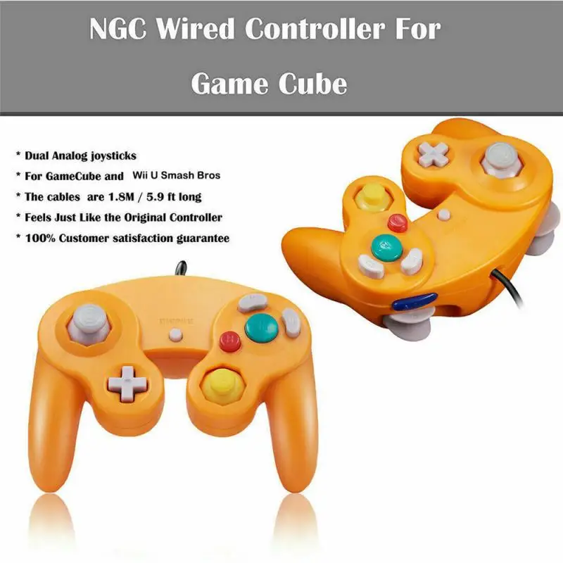 High Quality Wired Controller Gamepad Ergonomic Portable Comfortable Precise Control For Nintendo GameCube/ Wii U | Электроника