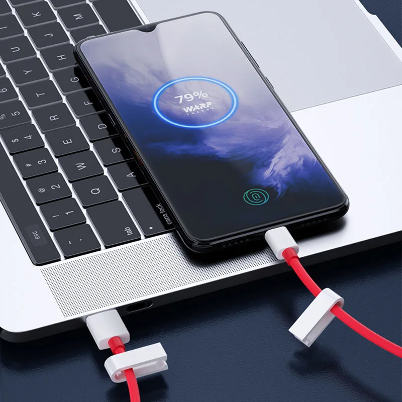 Оригинальный зарядный кабель Oneplus 7T Pro 6A быстросъемный USB типа C A plus 7 7t 6 6t 5 5t 3 t 100