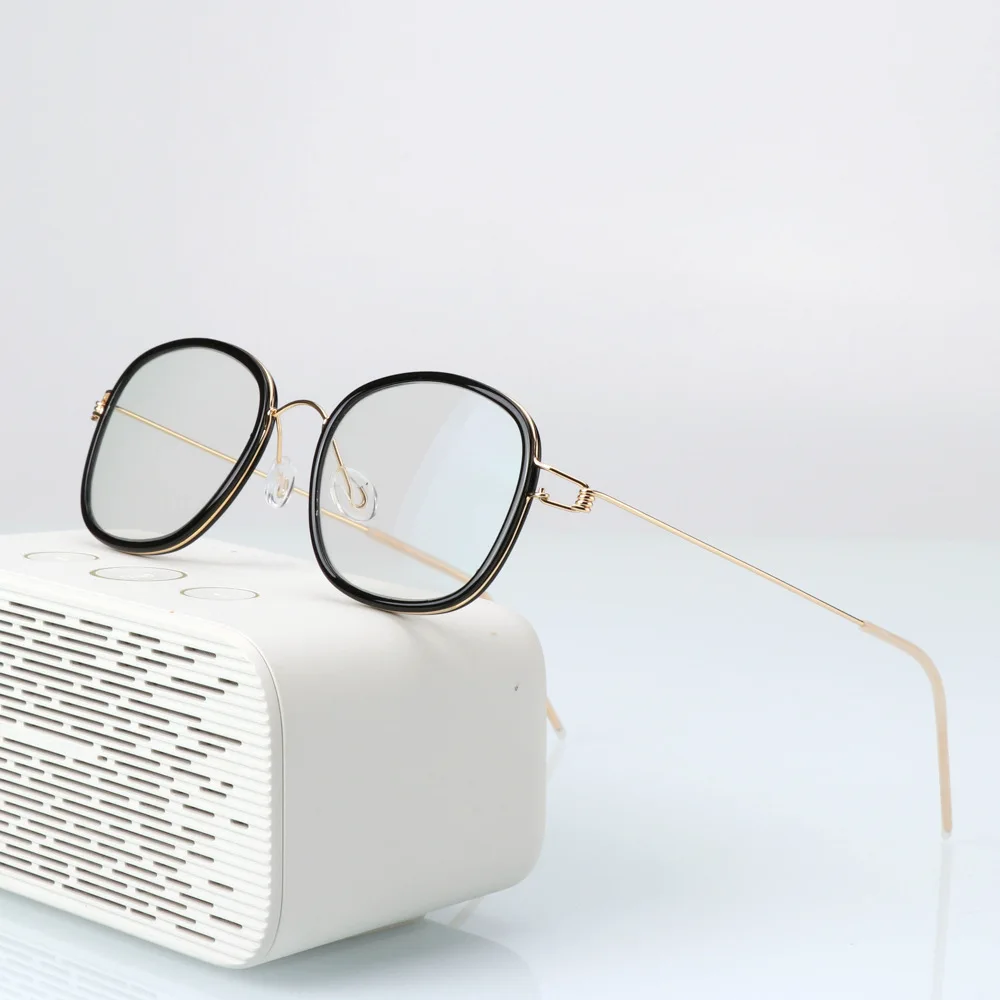 VCKA Without screws high-end discoloration reading glasses fashion business TR90 men's Square frame multi-function lens | Аксессуары