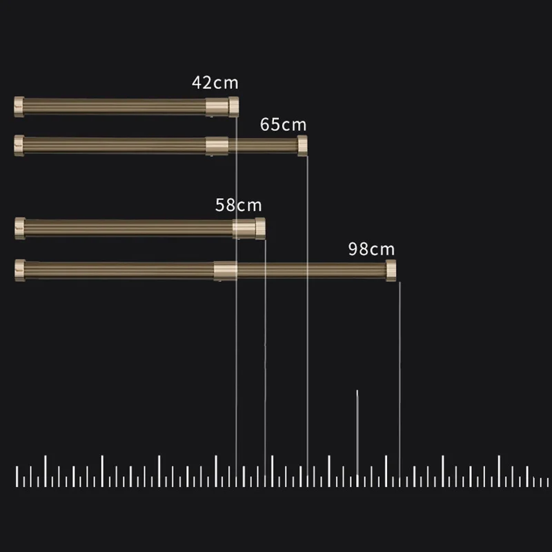 Вешалка для одежды Vanzlife из толстого алюминиевого сплава Регулируемая гардероба