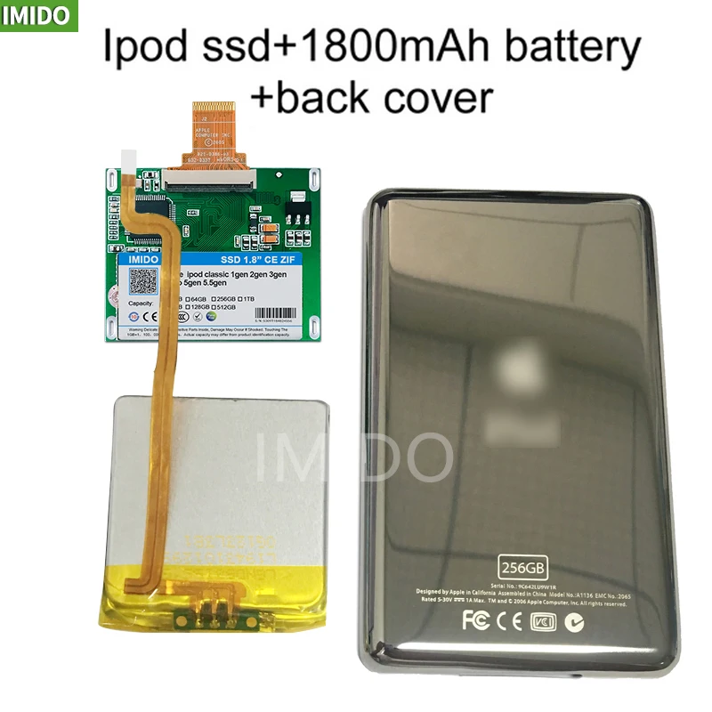 Новый жесткий диск SSD 128G 256G 512G для Ipod classic 7Gen 7th 160GB video 5th Замена MK3008GAH MK8010GAH MK1634GAL