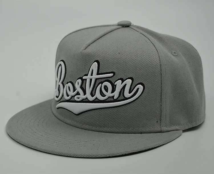Шляпа с плоскими полями и 3D вышивкой 5 панелей snapback cap маленькое количество по