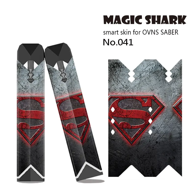 Magic Shark DC Super Man Бэтмен череп Captian Американский чехол наклейка пленка для OVNS SABER 028-042