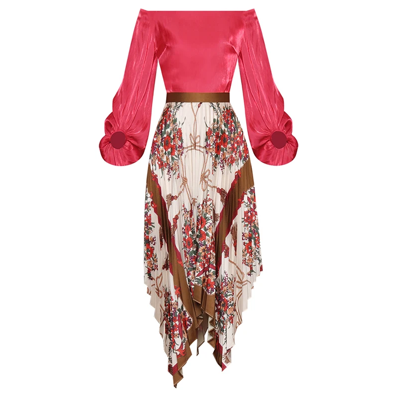 Высокое качество мода 2019 дизайнерский подиумный костюм женский комплект с