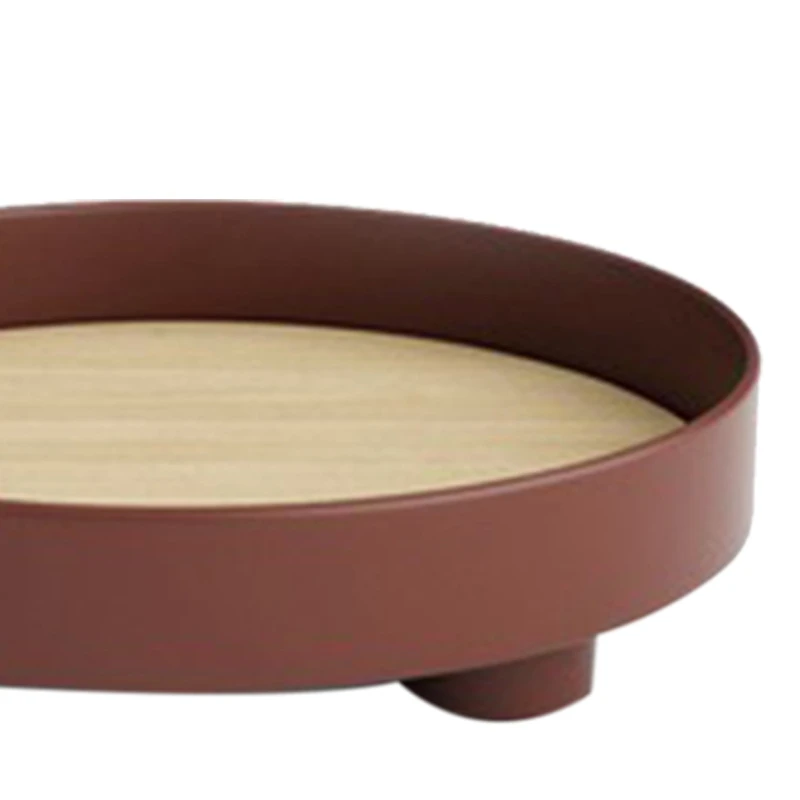 

Nordic Round Storage Tray,Desktop Organizer for Tableware Food /Cosmetics Sundries Plate Kitchen Serving Tray