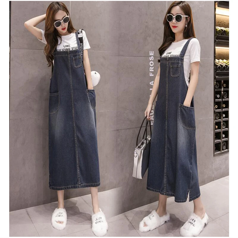 Джинсовое платье 2020 летнее милое стильное джинсовое на бретельках женский