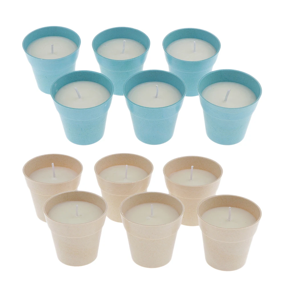 6x ароматические свечи из натурального соевого воска портативная туристическая