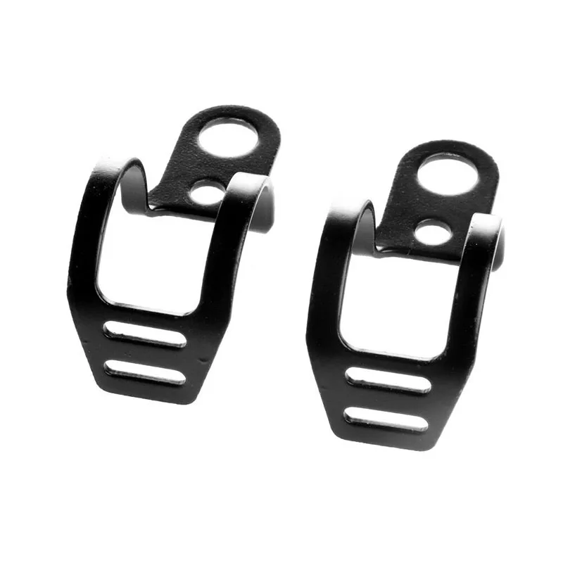 1 пара черный вилка ушные зажимы мотоцикл поворотник светильник кронштейн