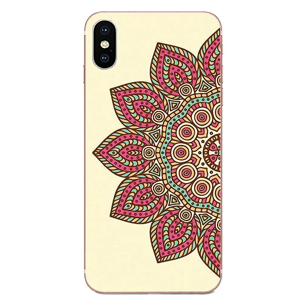 Термополиуретановый чехол с кружевом изображением цветка мандалы Цветочный