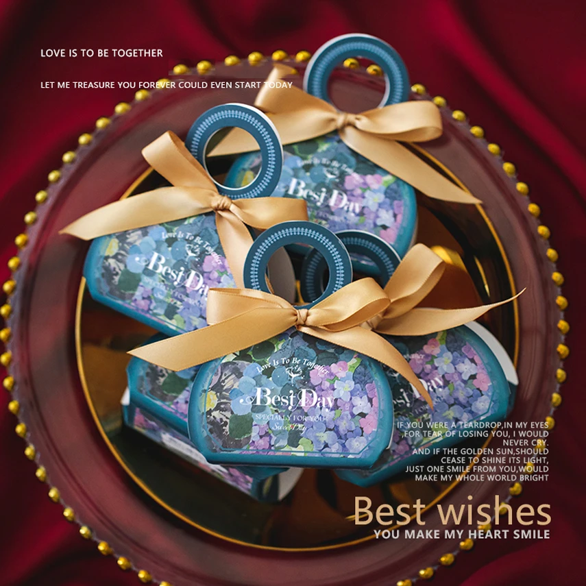 Коробка для конфет с нильским садом Свадебная коробка украшений Подарочный