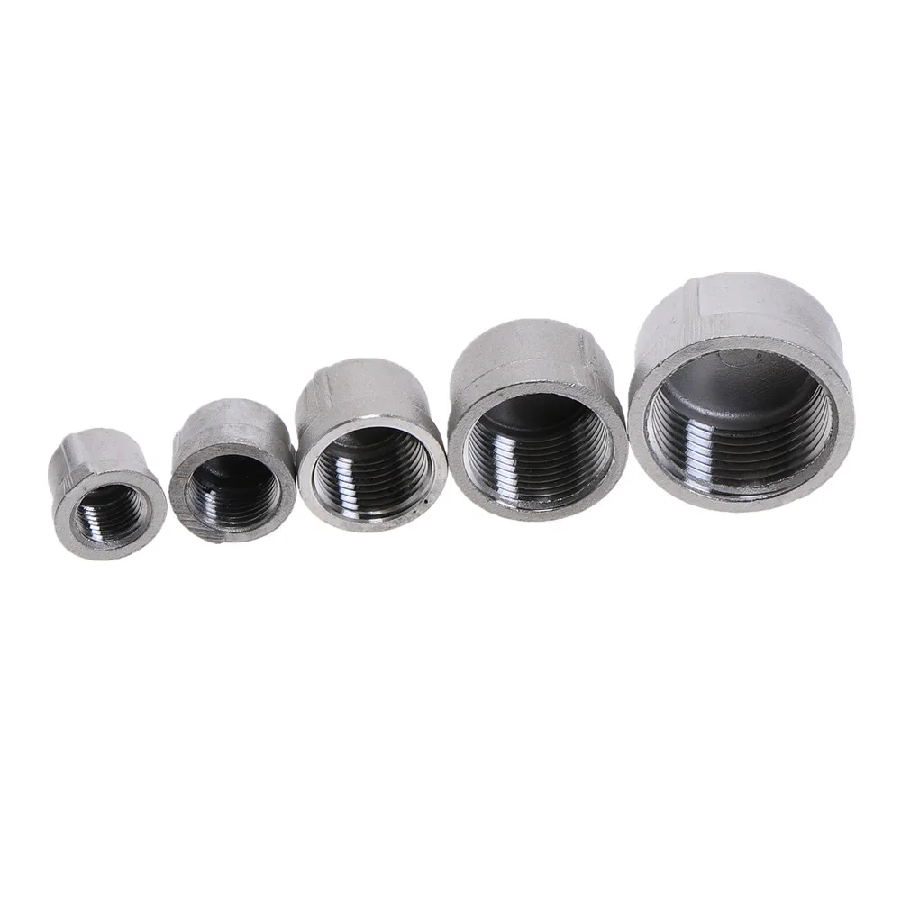 Фото 1pcs 304 stainless steel inner silk tube cap/head/tube plug pipe Plumbing Fittings Female Thread 1/4'' 3/8" 1/2'' 3/4" 1" 1pcs 304 stainless steel inner silk tube cap/head/tube plug pipe Plumbing Fittings Female Thread 1/4'' 3/8" 1/2'' 3/4" 1"
