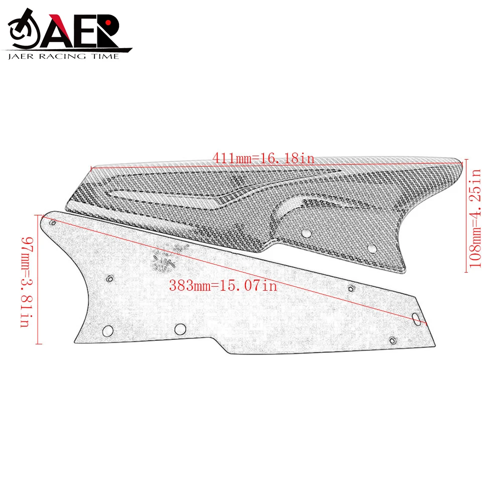

JAER Motorcycle Frame Infill Side Panel Set Protector Guard Cover Protection for Yamaha XT1200Z Super Tenere 2010-2020