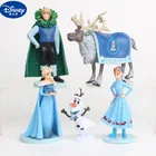 5 шт.компл. Disney платье принцессы Холодное сердце 2 фигурки в стиле Эльзы и Анны Западная анимация ПВХ-трансформаторы приобретаемые форму игрушки для детей, подарки на Рождество