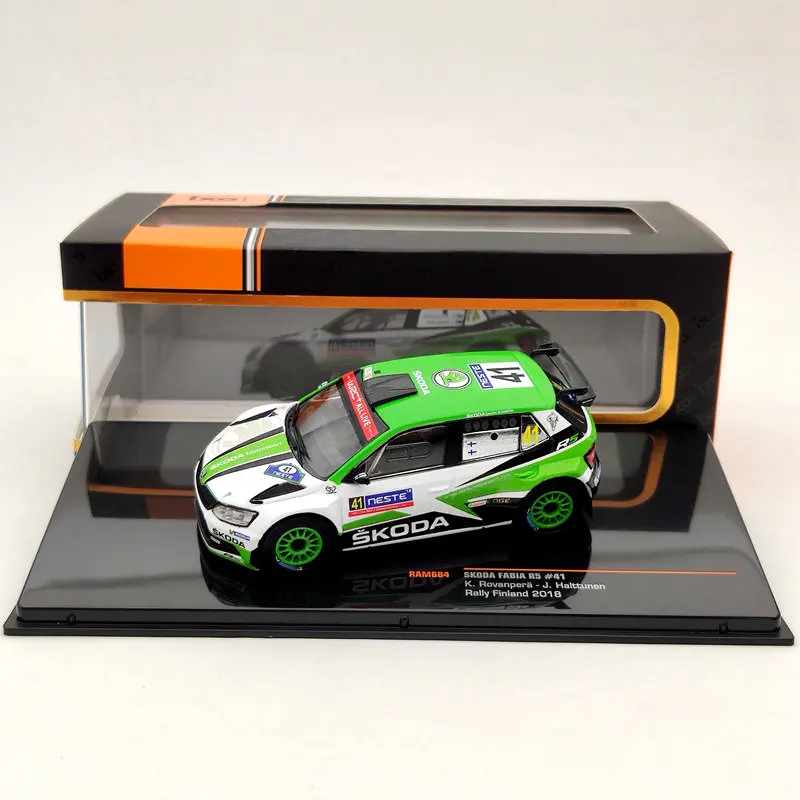 IXO 1:43 для Skoda Fabia R5 #41 Rally Finland 2018 RAC684 литая под давлением модель автомобиля