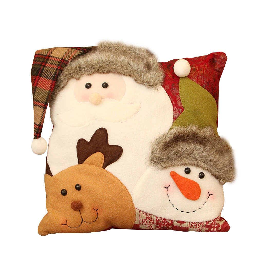 Рождественская декоративная подушка из хлопка и полиэстера Рождественский