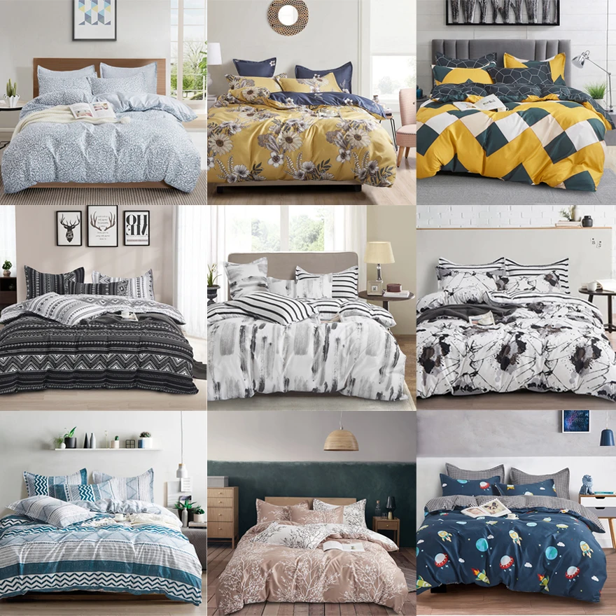 Постельное белье в скандинавском стиле простое Полосатое Роскошное Одеяло