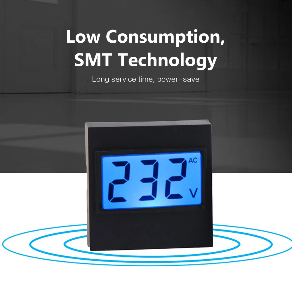Переменный ток 80 500 в ЖК цифровой вольтметр измеритель напряжения вольт
