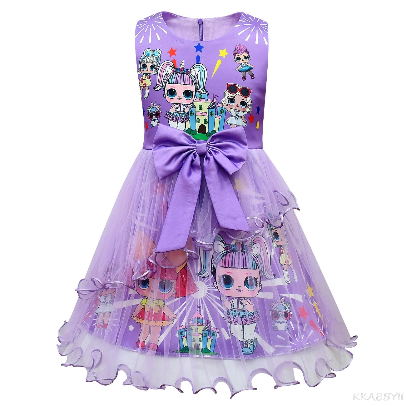 Платье-пачка для девочек с бантом на день рождения | Детская одежда и обувь