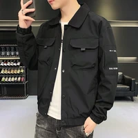 workwear jacket mens spring and autumn korean version of the trend of new casual jacket mens clothes japanese streetwear men