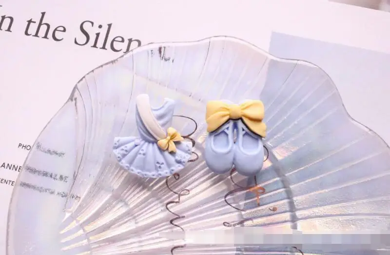 10 шт./лот кавайная балетная обувь из смолы/танцевальное платье миниатюрное