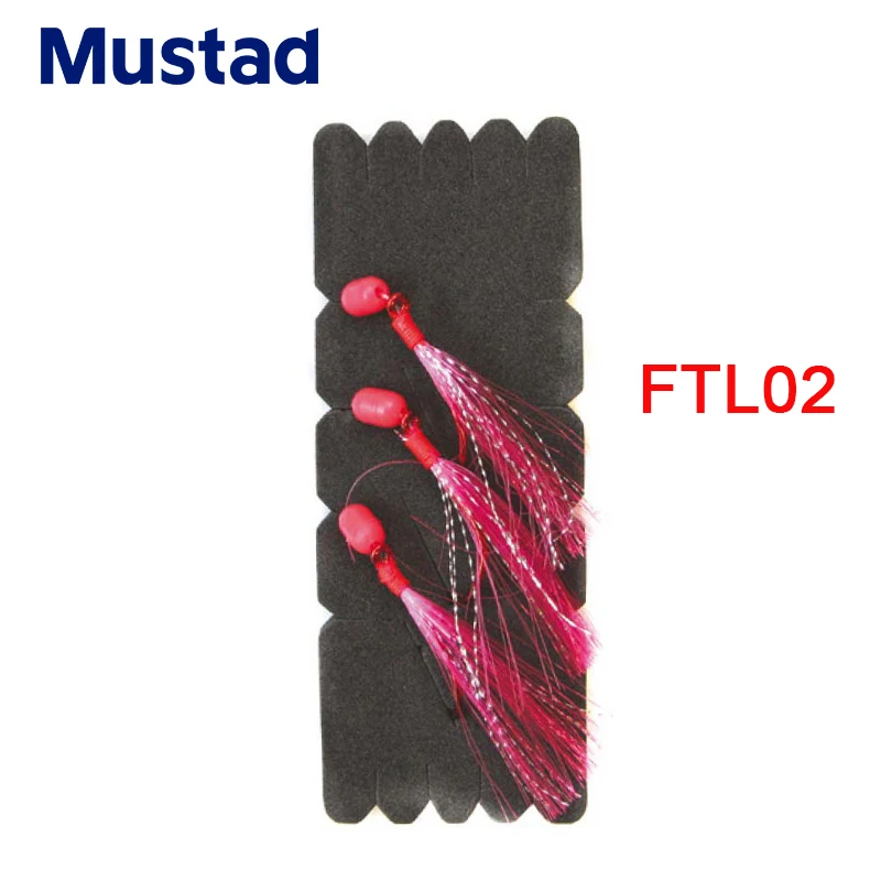 Mustad Норвежское происхождение рыболовные крючки Fastach поводки длинные красные