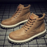 2021 autumn early winter boots men shoes cool young men boots fashion street male footwear single ankle boots ka1688