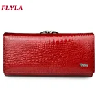 Новинка 2021, кожаный кошелек, женский модный ретро кошелек с узором под крокодила, клатч, Длинные вместительные Роскошные кошельки для женщин