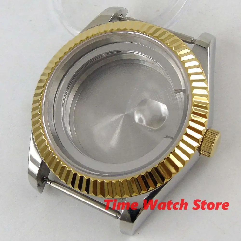 Чехол для часов 40 мм из сапфирового стекла мужские стальные часы 316L подходит ETA 2824