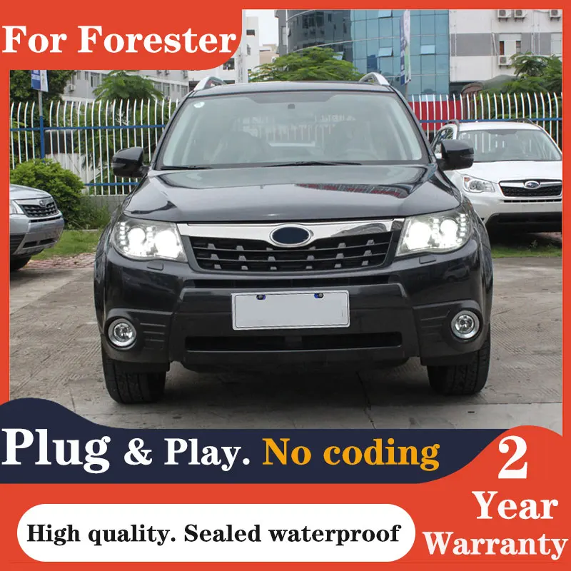 Передняя фара для Subaru Forester 2008-2012 светодиодный ная DRL Hid линзы проектора Bi Xenon