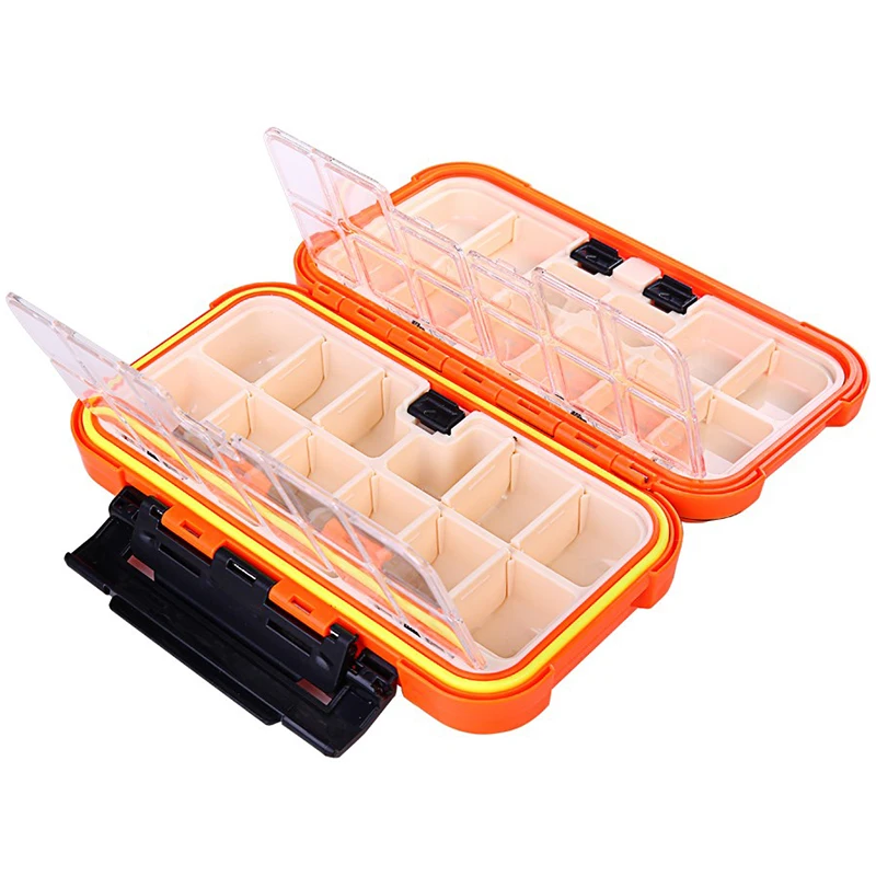 WolFAce 20CM Fishing Tackle Box 28 Grids Compartments 4Color Fish Lure Line Hook Fishing Tackle Fishing Accessories Box