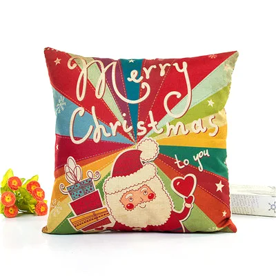 Christmas Рождественские украшения для дома, подушка с Санта Клаусом, подушка, елочные украшения, Рождественский подарок на год - Цвет: Christmas