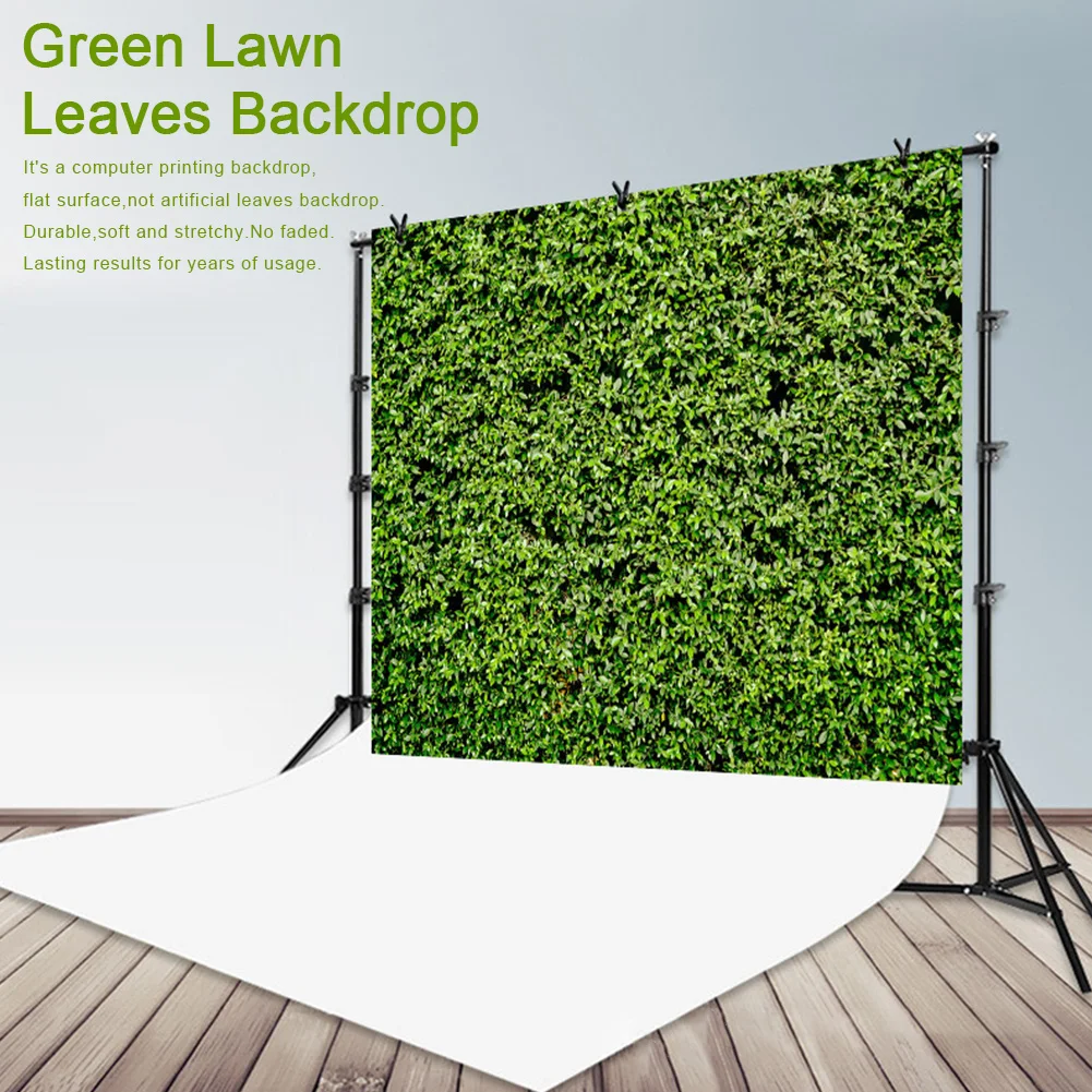Professional Vinyl Nature Outdoorsy Theme Wedding Grass Floordrop Photo Studio Props For Photography Green Lawn Leaves Backdrop |