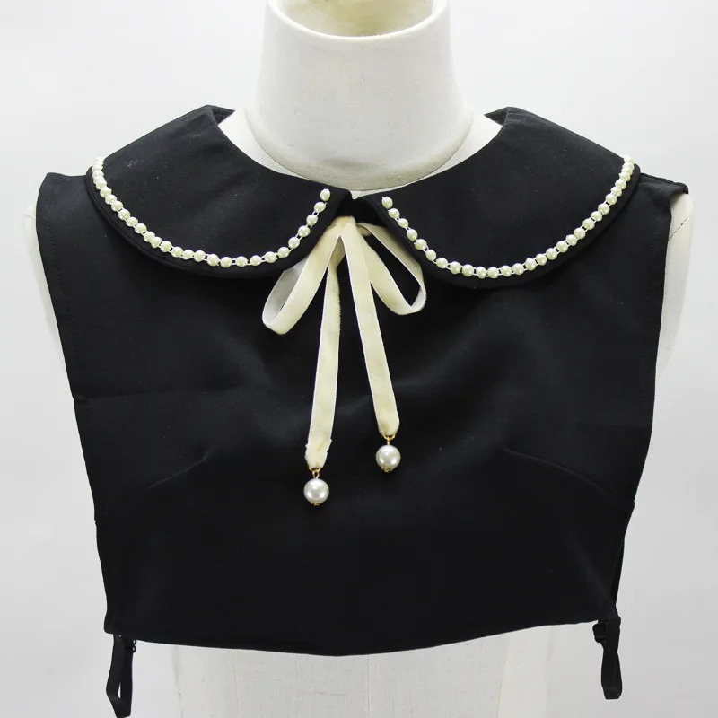 

Sweet Doll Lapel False Fake Collar Women Black Detachable Half Shirt Sweater Dress Autumn False Collars Nep Kraagie Decor