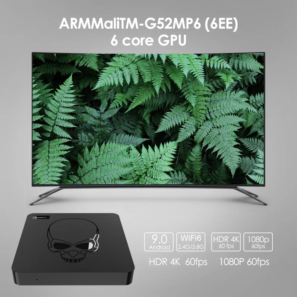 ТВ-приставка Beelink GT King 2021 Android 9 0 четырехъядерный процессор Amlogic S922X 4 Гб ОЗУ 64 ПЗУ BT 1