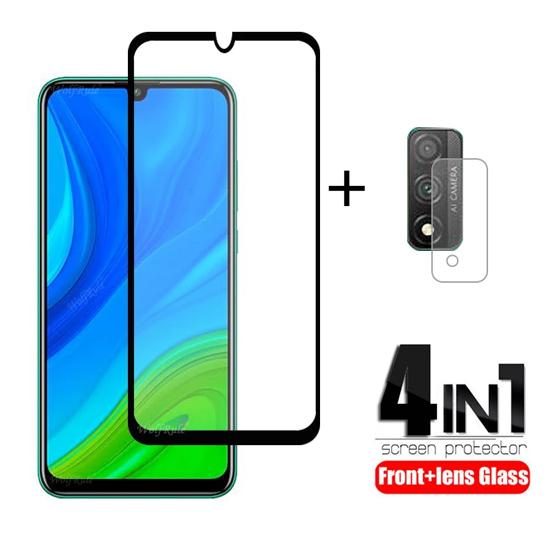 Защитная пленка 4 в 1 для экрана камеры Huawei P Smart 2020 Y9 Prime Y9S P40 Lite Y7p закаленное стекло
