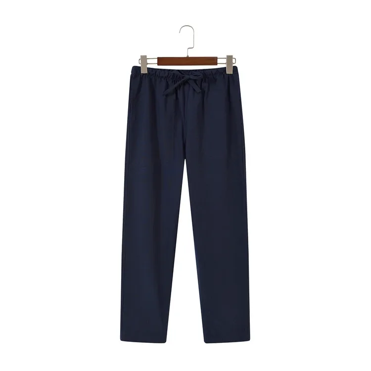 Китайский Хлопок старая грубая ткань мужской костюм танга брюки кунг-фу Тай-Чи