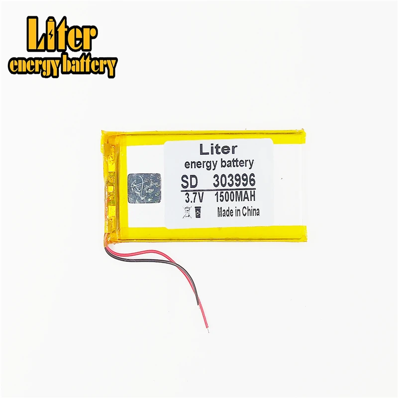 

303996 3,7 V 1500MAH полимерная литиевая батарея 304095 перезаряжаемая батарея