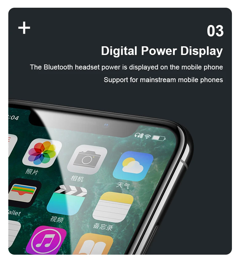 Bluetooth V5.0, беспроводные наушники, стерео Спортивные Беспроводные наушники, наушники, гарнитура, 3500 мАч, мощность для iPhone, Xiaomi