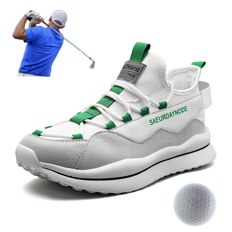 

Summer Refreshing and Breathable Golf Sneakers Comfortable Non-slip Golf Training Shoes Men Outdoor Fashion Casual Golf Shoes