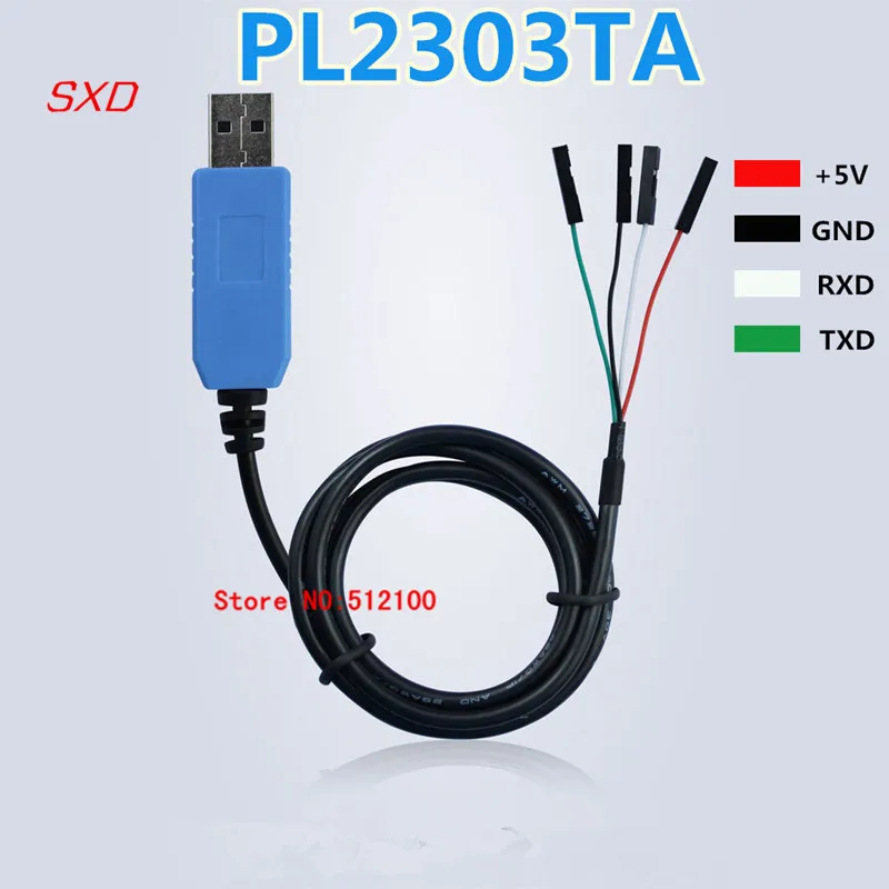 10 шт./лот PL2303 TA USB TTL RS232 Преобразователь последовательного кабеля совместимый с