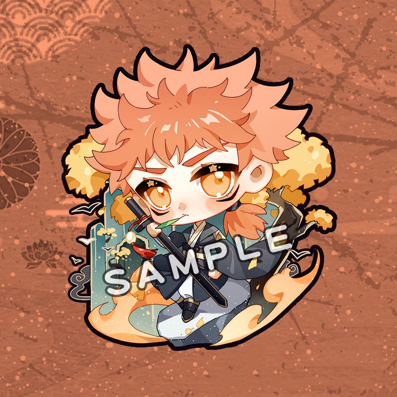 

Anime Jujutsu Kaisen Keychain Cute Comic Character Gojo Satoru Acrylic Keyring Fans Kids Bag Car Charm Trinket Accessories