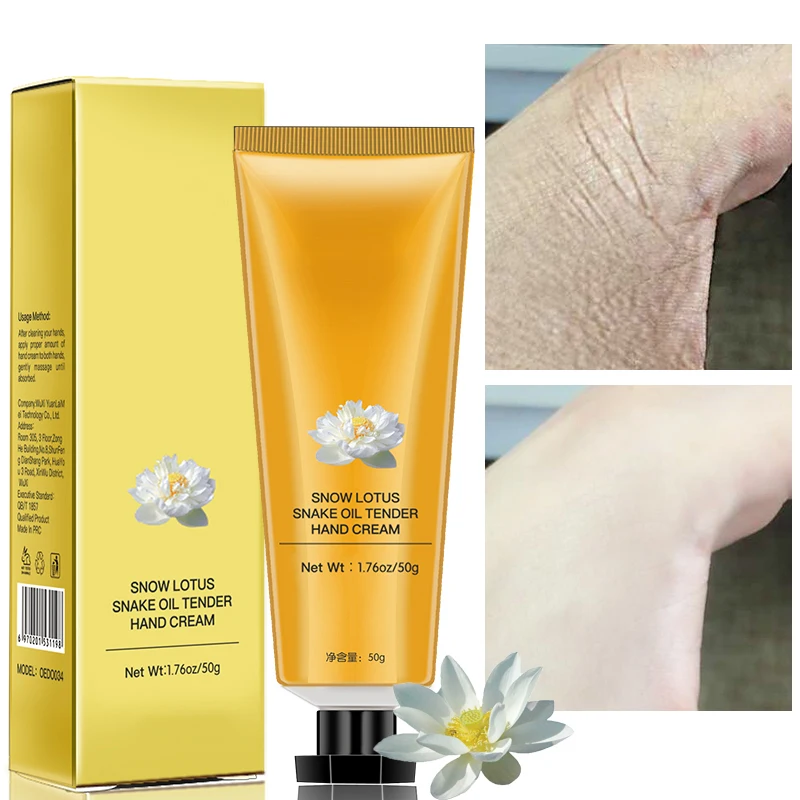 

50g Snake Oil Repair Hand Cream Moisturizing Anti-chapping Skin Whitening Hand Milk Winter Anti-crack Hands Cream Skin Care