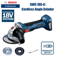 bosch gws180 li rechargeable brushless angle grinder portable cutting machine polisher 18v brushless power tool bare metal