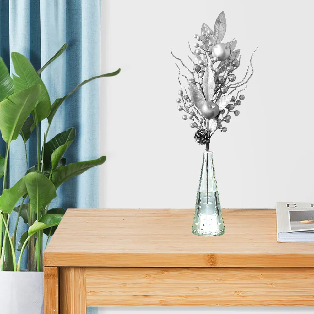 Искусственные цветы ветка для Рождественского украшения Рождественская ягода