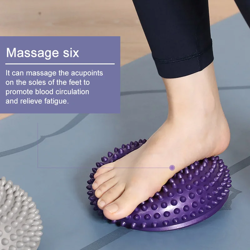 

1Pcs PVC Outdoor Toys Non-slip Stepping Stones Pure Color Massage Ball Hemisphere Kids Indoor Games Balance Training