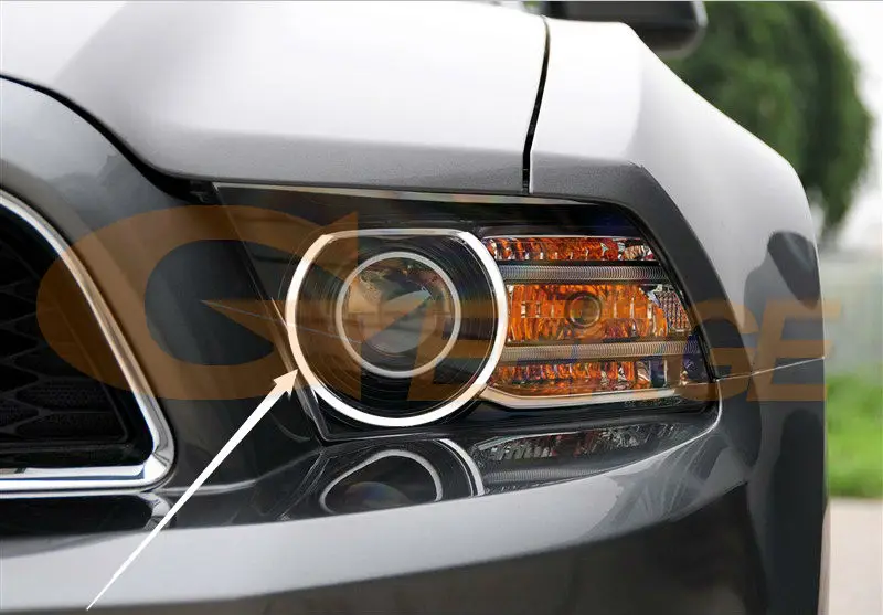 Для Ford Mustang 2013 2014 светильник на голову ультра яркий SMD светодиодный ангельские