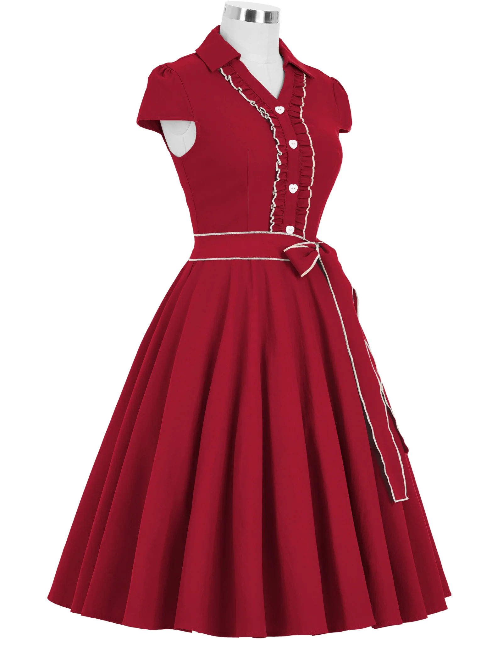 С рукавом крылышком женское платье с v образным вырезом ремень серый Янтарный