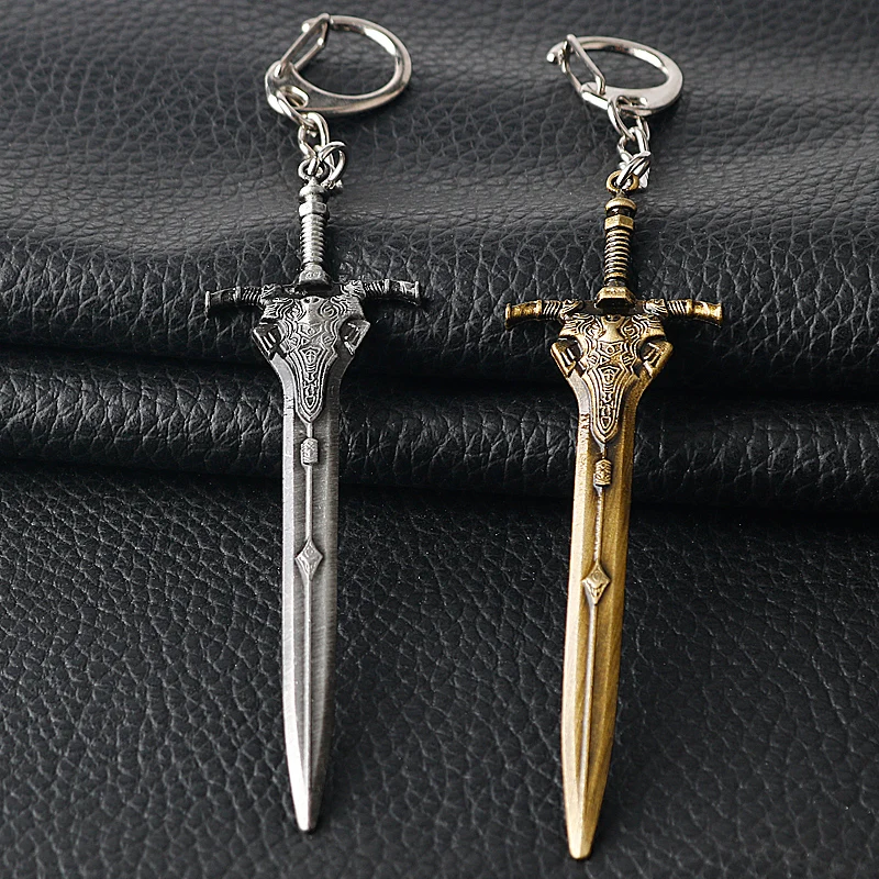 

Dark Souls 3 Artorias Sword Keychain Abyss Walker Knights Logo Metal Keyring Men Car Women Bag Accessories Jewelry Friends Gift
